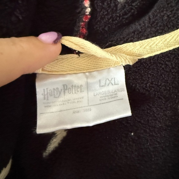 Harry Potter Reversible Robe - Warm Winter Comfy Fleece Cozy Hot Topic - Picture 7 of 8